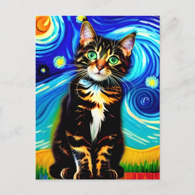 postal Vincent Cat Gogh (Anverso)