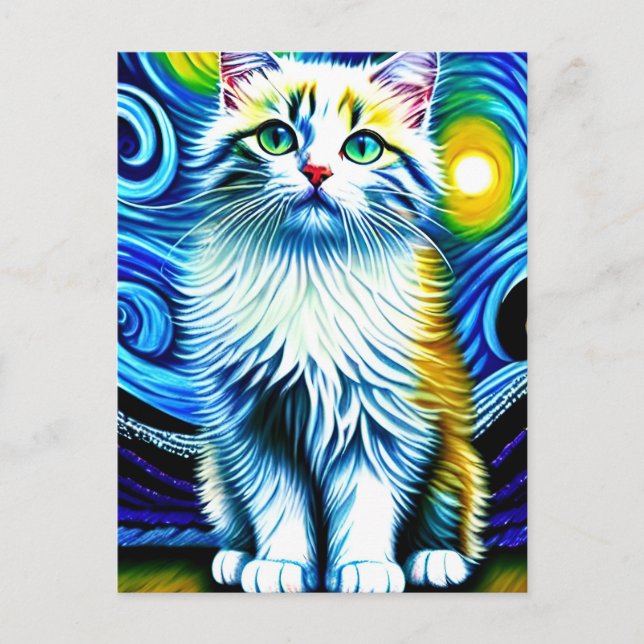 postal Vincent Cat Gogh (Anverso)