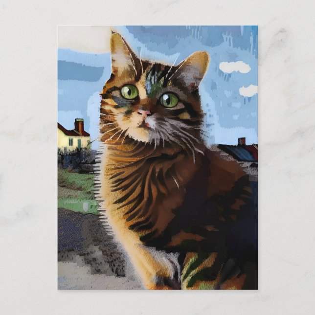postal Vincent Cat Gogh (Anverso)