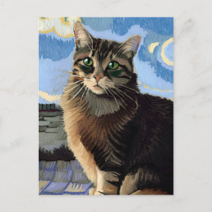 postal Vincent Cat Gogh