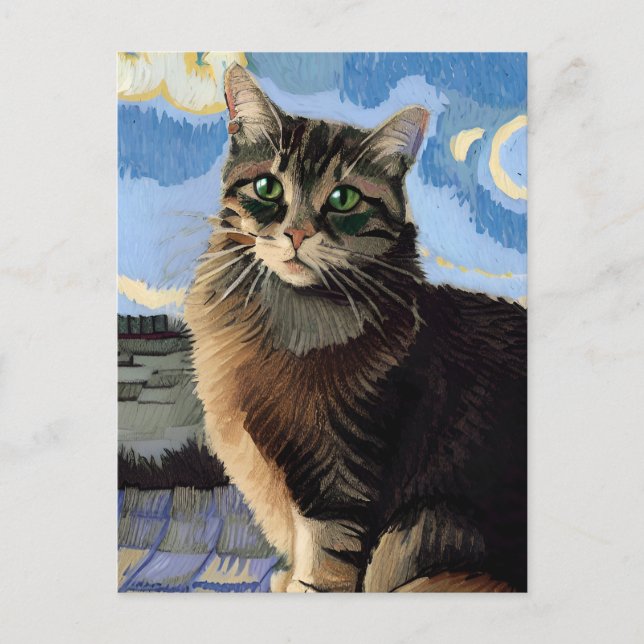 postal Vincent Cat Gogh (Anverso)
