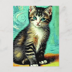 postal Vincent Cat Gogh