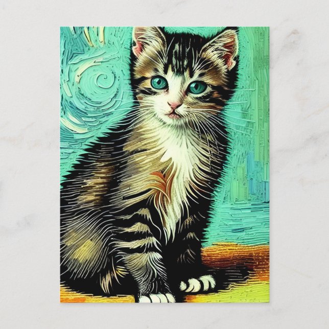 postal Vincent Cat Gogh (Anverso)