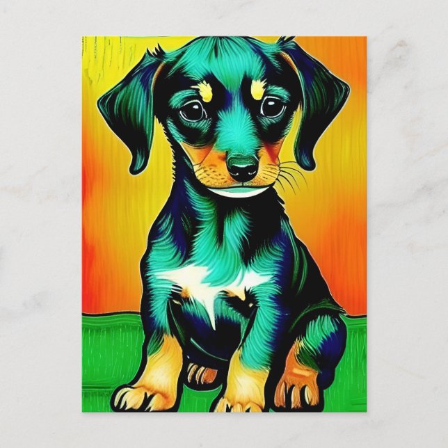 Postal Vincent Van Dog (Anverso)