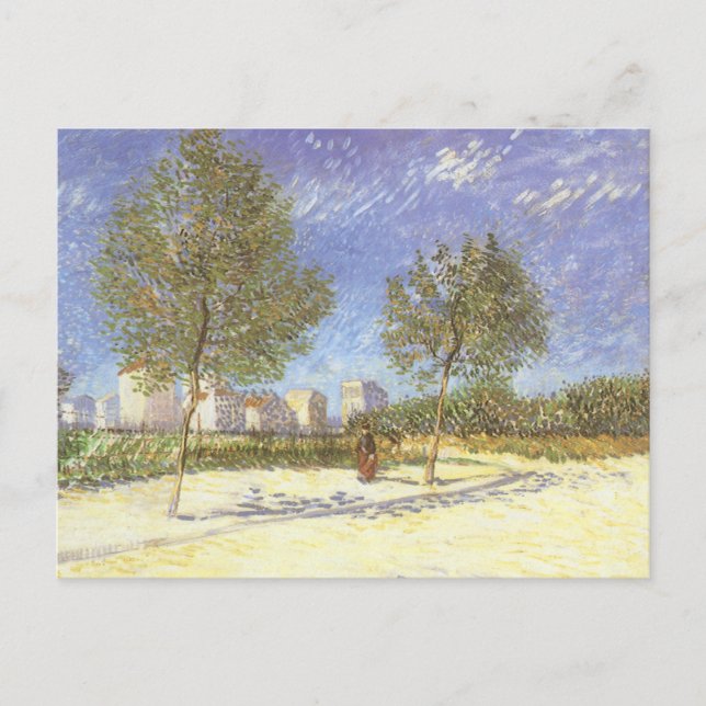 Postal Vincent van Gogh - A las afueras de París (Anverso)