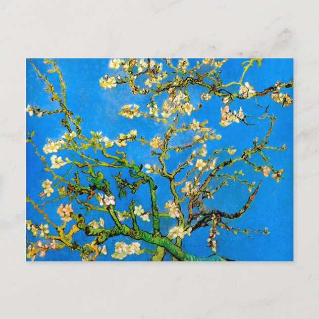 Postal Vincent Van Gogh - Almendro en Flor Arte Fino (Anverso)
