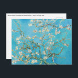 Postal Vincent van Gogh - Almond Blossom<br><div class="desc">Florecimiento de almendras / Ramas con flores de almendra - Vincent van Gogh,  aceite sobre lienzo,  1890</div>
