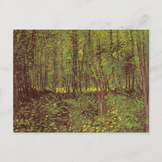 Postal Vincent van Gogh - Árboles y subcrecimiento