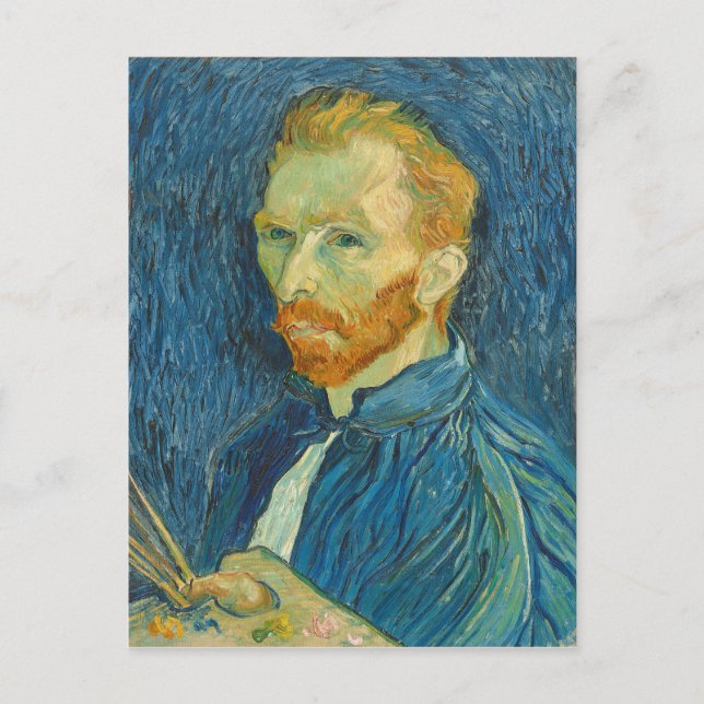 Postal Vincent van Gogh | Autorretrato, 1889 (Anverso)