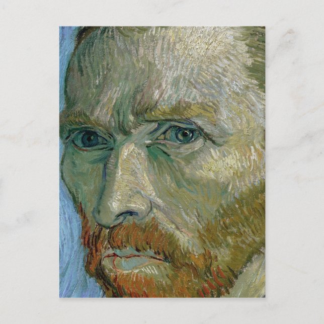 Postal Vincent van Gogh | Autorretrato, 1889 (Anverso)