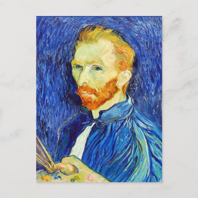 Postal Vincent van Gogh - Autorretrato, 1889, (Anverso)
