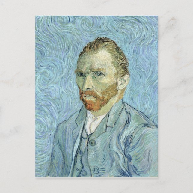 Postal Vincent van Gogh | Autorretrato, 1889 (Anverso)