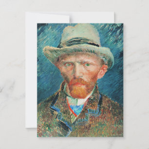 Postal Vincent van Gogh, autorretrato con Gorra