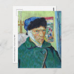 Postal Vincent van Gogh - Autorretrato con oreja vendada<br><div class="desc">Autoretrato con oreja vendada - Vincent van Gogh,  1889</div>