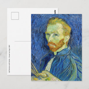 Postal Vincent van Gogh - Autorretrato con paleta