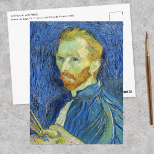 Postal Vincent van Gogh - Autorretrato con paleta