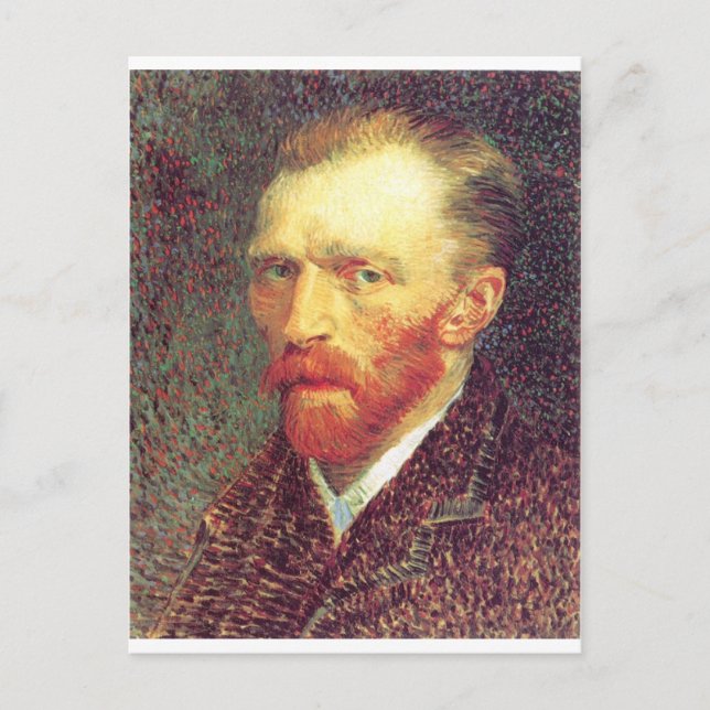 Postal Vincent Van Gogh - autorretrato de mayor edad (Anverso)