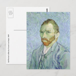 Postal Vincent van Gogh - Autorretrato de Van Gogh en Azu