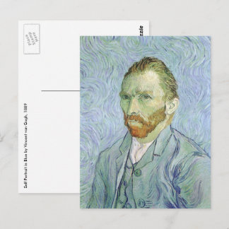 Postal Vincent van Gogh - Autorretrato de Van Gogh en Azu