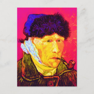 Postal Vincent Van Gogh - Autorretrato Vendaje Pop Art