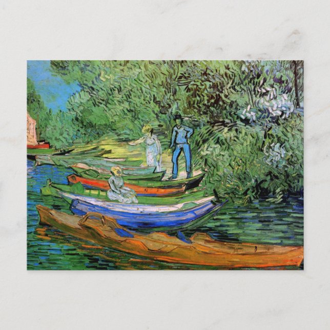 Postal Vincent van Gogh - Banco del Oise en Auvers (Anverso)