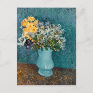 Postal Vincent van Gogh Base de flores, 1887