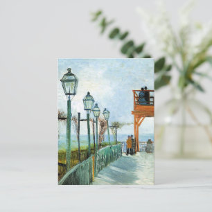 Postal Vincent van Gogh - Belvedere con vistas a Montmart