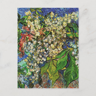 Postal Vincent van Gogh-Blooming Chestnut