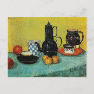 Postal Vincent van Gogh Blue Enamel Coffee Pot