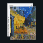 Postal Vincent van Gogh - Cafe Terrace de noche<br><div class="desc">Cafe Terrace en la Place du Forum at Night - Vincent van Gogh,  1888</div>