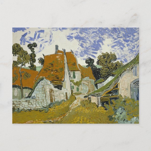 Postal Vincent van Gogh - Calle de Auvers-sur-Oise (Anverso)