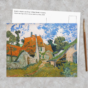 Postal Vincent van Gogh - Calle en Auvers-sur-Oise