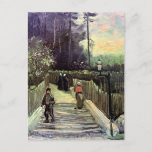 Postal Vincent Van Gogh - Camino Empinado En Montmartre