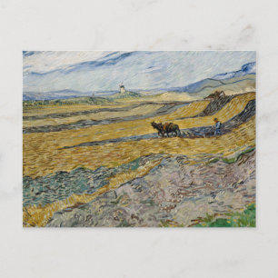 Postal Vincent Van Gogh, Campo Cerrado con Labrador