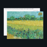 Postal Vincent van Gogh - Campo con irlandeses cerca de A<br><div class="desc">Campo con irlandeses cerca de Arles / Vista de Arles con irlandeses en primer plano - Vincent van Gogh,  Petróleo sobre lienzo,  1888</div>