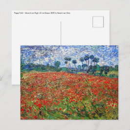 Postal Vincent van Gogh - Campo de amapola