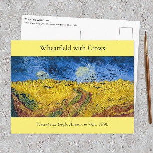 Postal Vincent van Gogh - Campo de trigo con cuervos