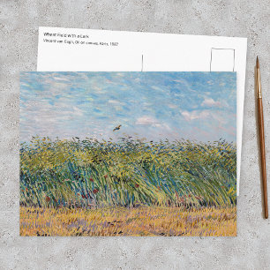 Postal Vincent van Gogh - Campo de trigo con una alondra