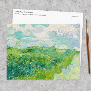 Postal Vincent van Gogh - Campo de Trigo Verde, Auvers
