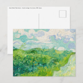 Postal Vincent van Gogh - Campo de Trigo Verde, Auvers