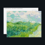 Postal Vincent van Gogh - Campo de Trigo Verde, Auvers<br><div class="desc">Campo de Trigo Verde,  Auvers - Vincent van Gogh,  Oil on Canvas,  1890,  Auvers</div>