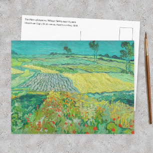 Postal Vincent van Gogh - Campos de trigo cerca de Auvers