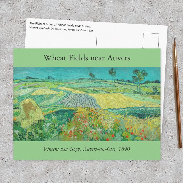 Postal Vincent van Gogh - Campos de trigo cerca de Auvers (Subido por el creador)