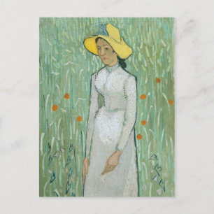 Postal Vincent van Gogh   Chica en blanco, 1890