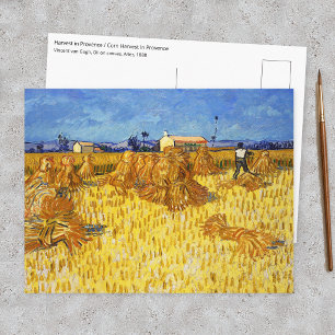 Postal Vincent van Gogh - Cosecha en Provenza
