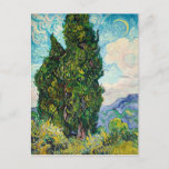 Postal Vincent Van Gogh Cypresses Bella Artes<br><div class="desc">Vincent Van Gogh Cypresses Bella Artes</div>