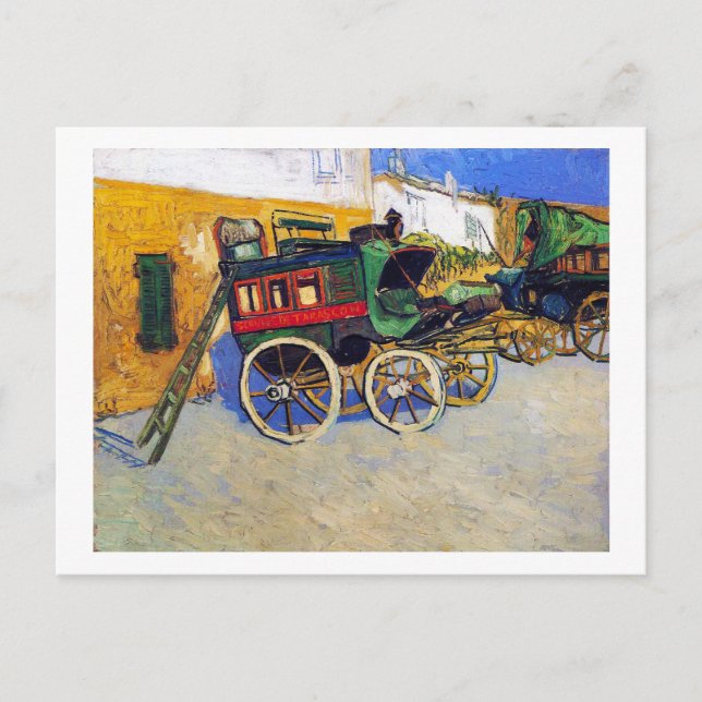 Postal Vincent Van Gogh, Diligence de Tarascon (Anverso)