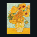 Postal Vincent Van Gogh Doce girasoles en un arte de enve<br><div class="desc">Vincent Van Gogh Doce girasoles en una postal de arte grandioso</div>