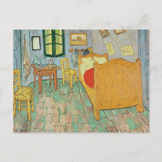 Postal Vincent van Gogh | Dormitorio de Van Gogh en Arles (Anverso)