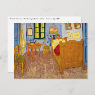 Postal Vincent van Gogh - Dormitorio de Vincent en Arles